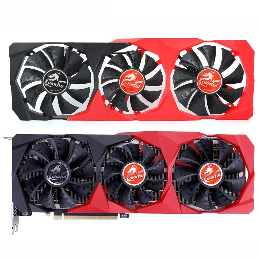 

Новый вентилятор для замены чехол для цветной видеокарты GeForce RTX 3060 3070 3080 3060Ti 3080Ti