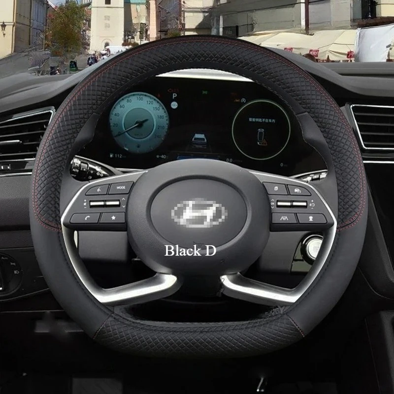 

Автомобильный чехол на руль для Hyundai i20 Ii0 i40 Tucson Accent Kona Elantra ix35 Solaris Creta Getz Santa Fe, аксессуары