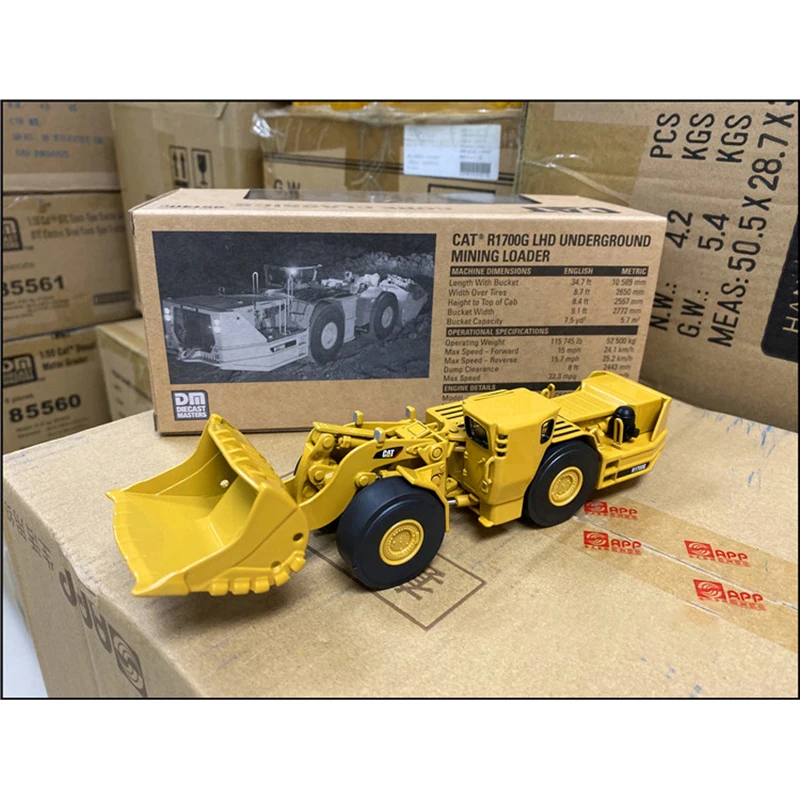 

Подземный погрузчик DM CAT1:50 R1700G, вилочный погрузчик из сплава, Инженерная модель автомобиля 85140 для взрослого классического коллекционного вида