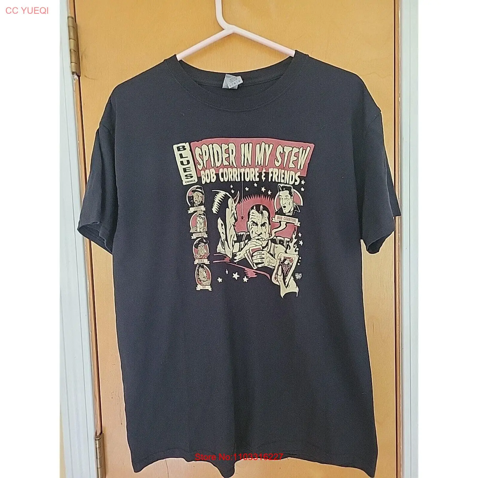 Bob Corritore &amp рубашка для друзей-Spider In My STEW-блюз-Мужские L-Новые!