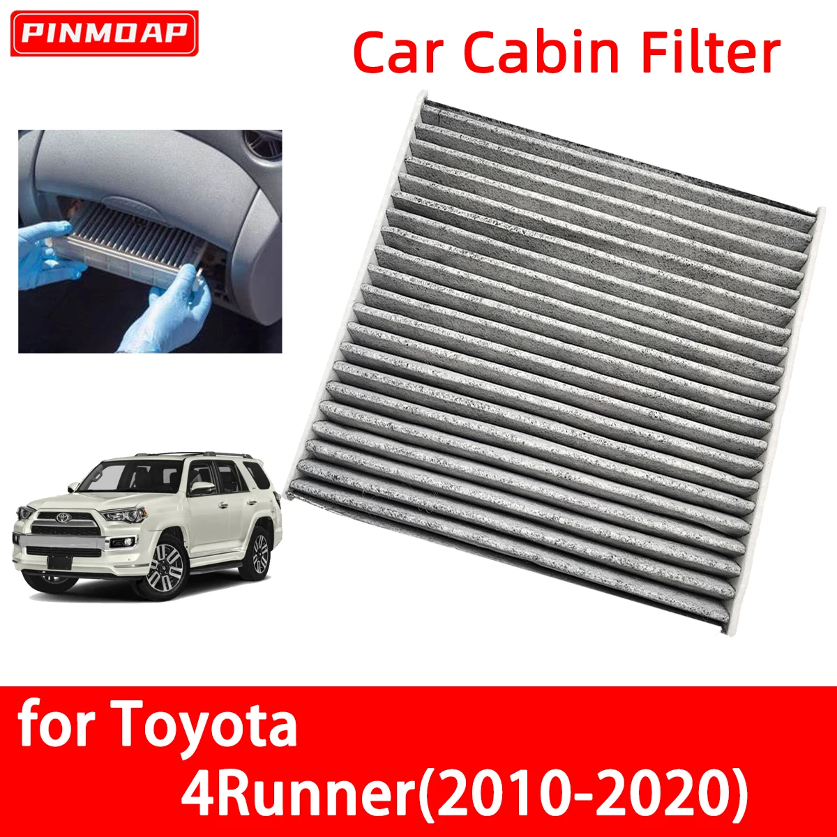 Аксессуары для Toyota 4runner 2010-2020 автомобильные фильтры из углеродного волокна 87139-02020