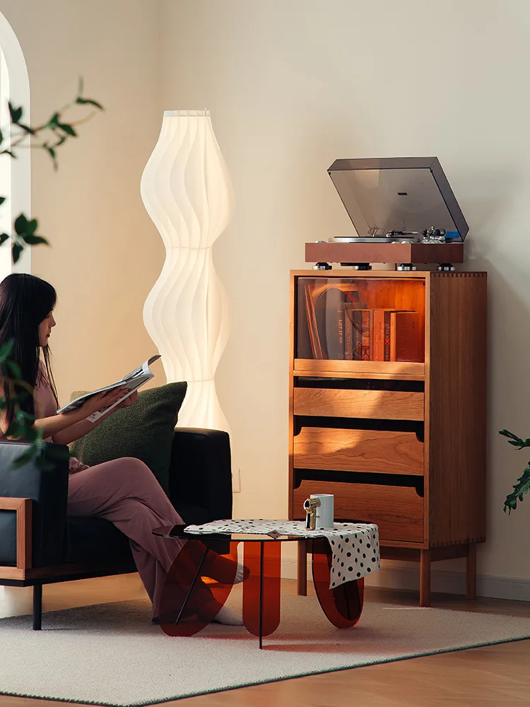 Скандинавский ТВ-буфет из вишневого дерева шкаф для таверны диван-выдвижной ящик