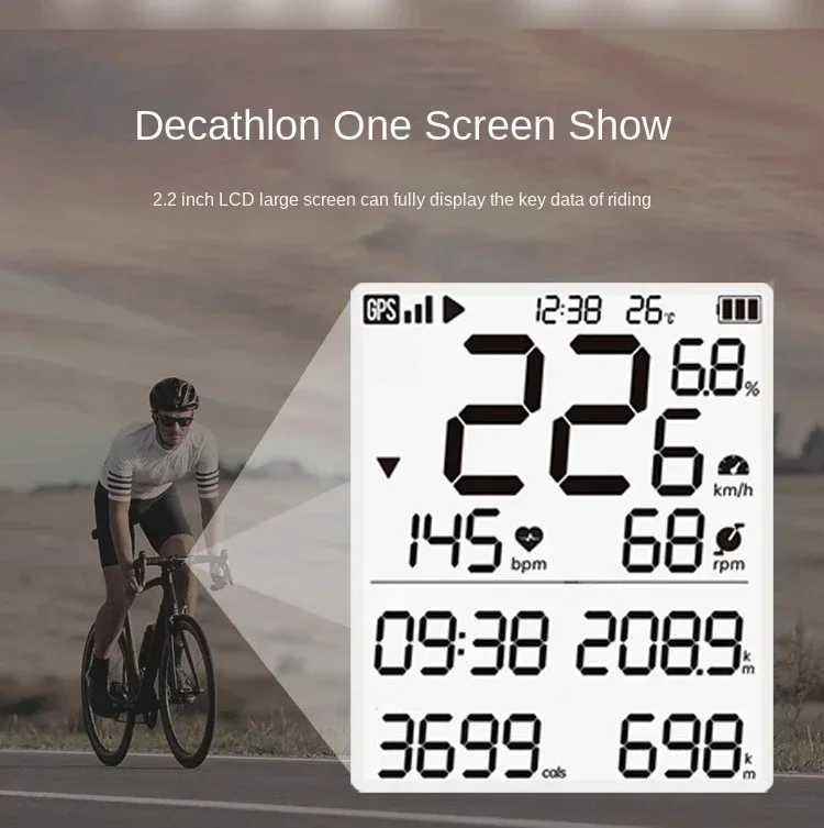 Велосипедный GPS-измеритель кода измеритель скорости шоссейный горный велосипед