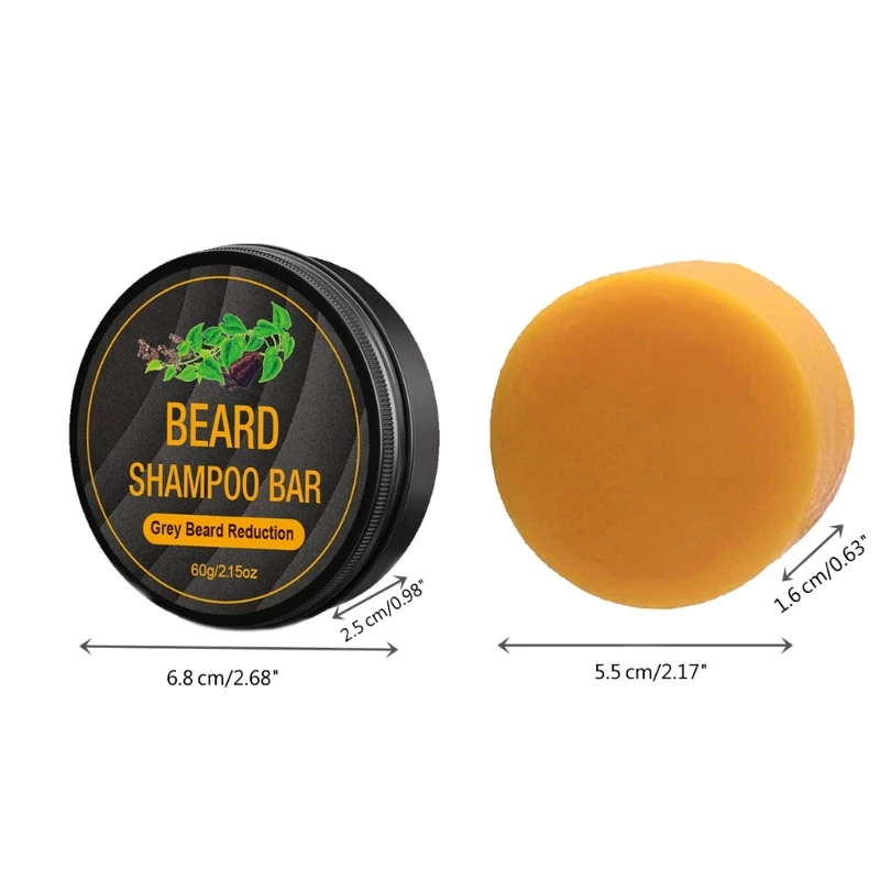 Шампунь для бороды мужчин очищение и увлажнение уменьшение седых волос