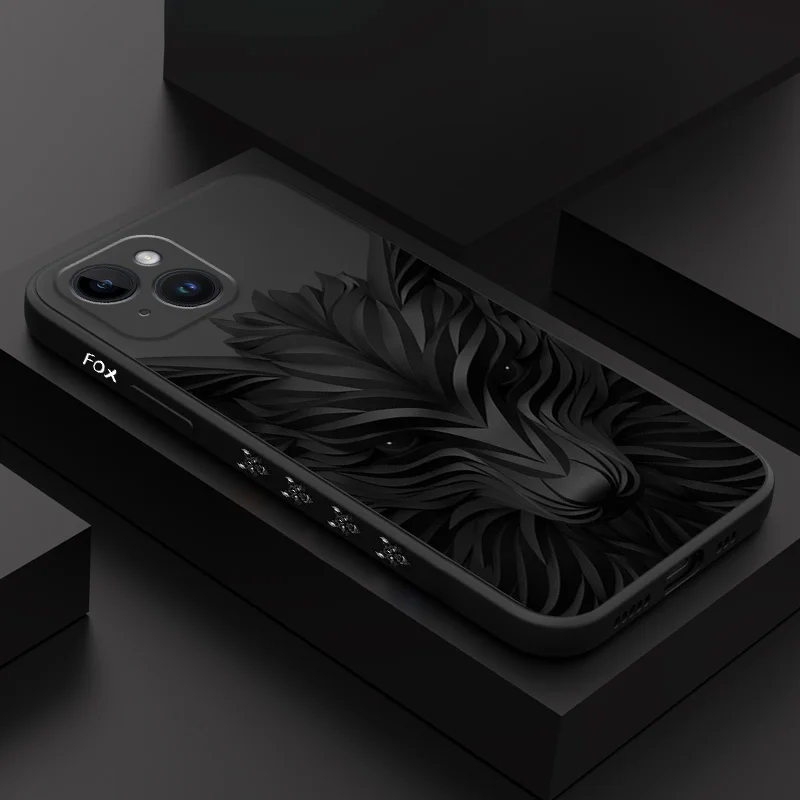 

Black Fox Phone Case For iPhone 15 14 13 12 11 X XR XS SE2 SE2020 8 7 6 6S Plus Pro Max Mini Silicone Cover