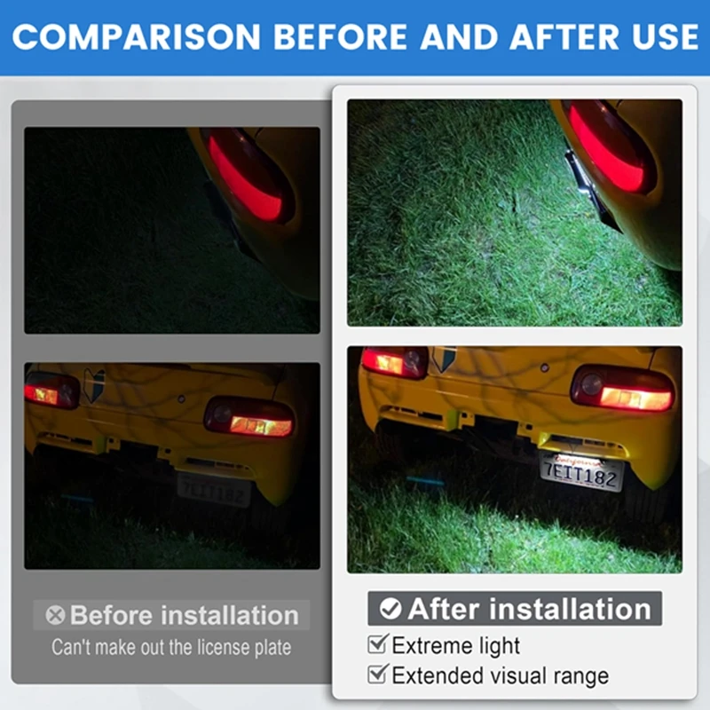 Светодиодный номерной знак заднего вида для Ssangyong Korando 2012 задний фонарь номерного