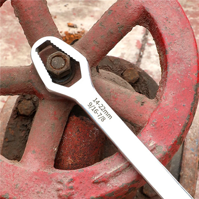 

Universal Torx Wrench Adjustable Glasses Wrench 8-22mm Ratchet Wrench Spanner For Bicycle Motorcycle Car Repairing Tools