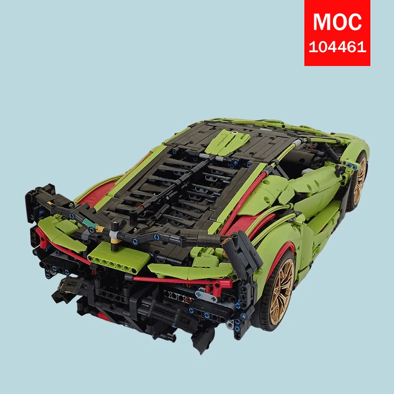 Фото Коллекционная модель гоночного суперкара SC18 Alston (MOC) - Классика, воссозданная в современном стиле - Модные развивающие игрушки, лучший выбор для праздничных подарков №3