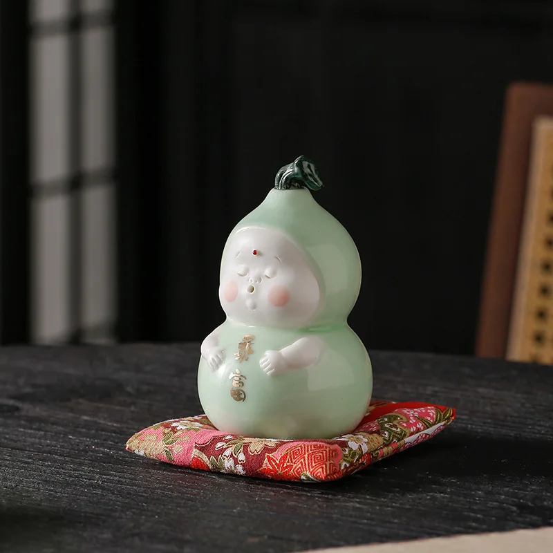 Белый китайский целадон взрывобезопасные маленькие украшения милый персонаж
