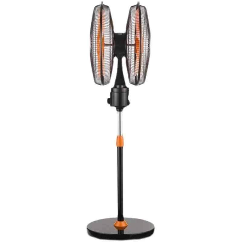 Вращающийся электрический вентилятор с двойной головкой на 360 градусов