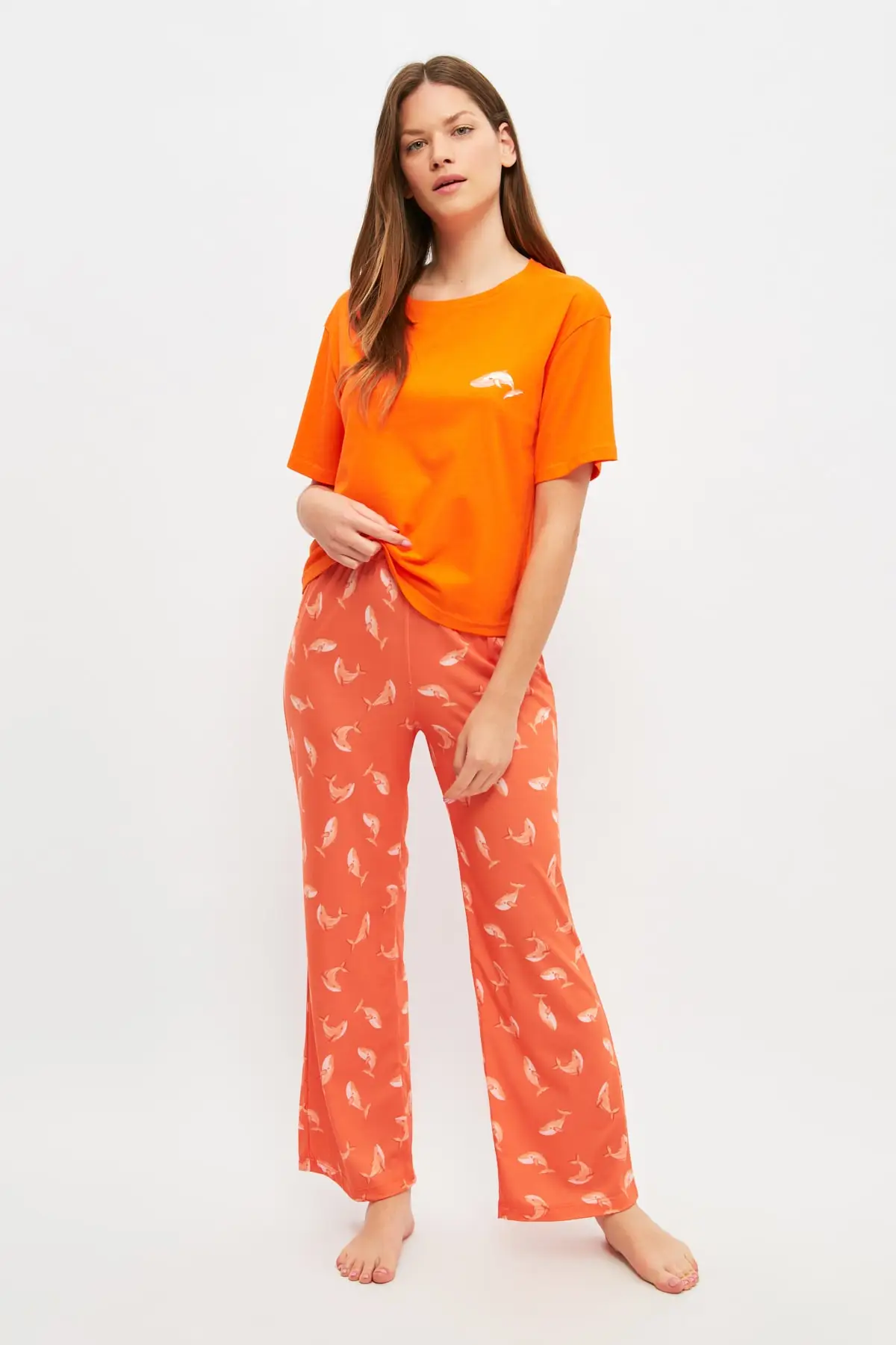 

Trendyol Whale Pattern Knitted Pajamas Set THMSS21PT1309