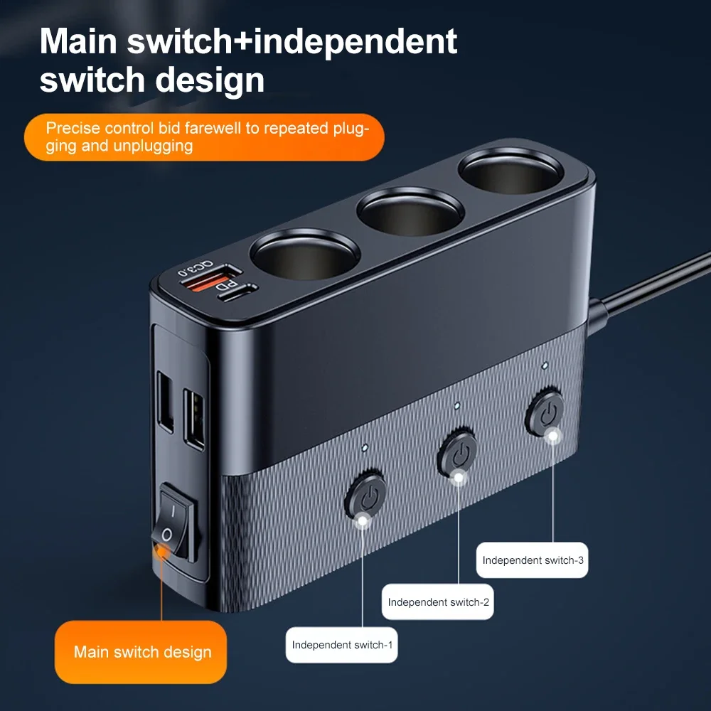 Автомобильное зарядное устройство адаптер питания для прикуривателя