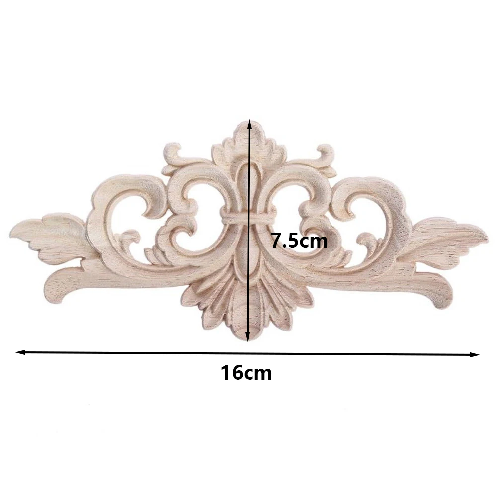 

Furniture Decoration Applique Vintage Frame Decor Home decoration Carved Corner wood high quality durable Rubber wood