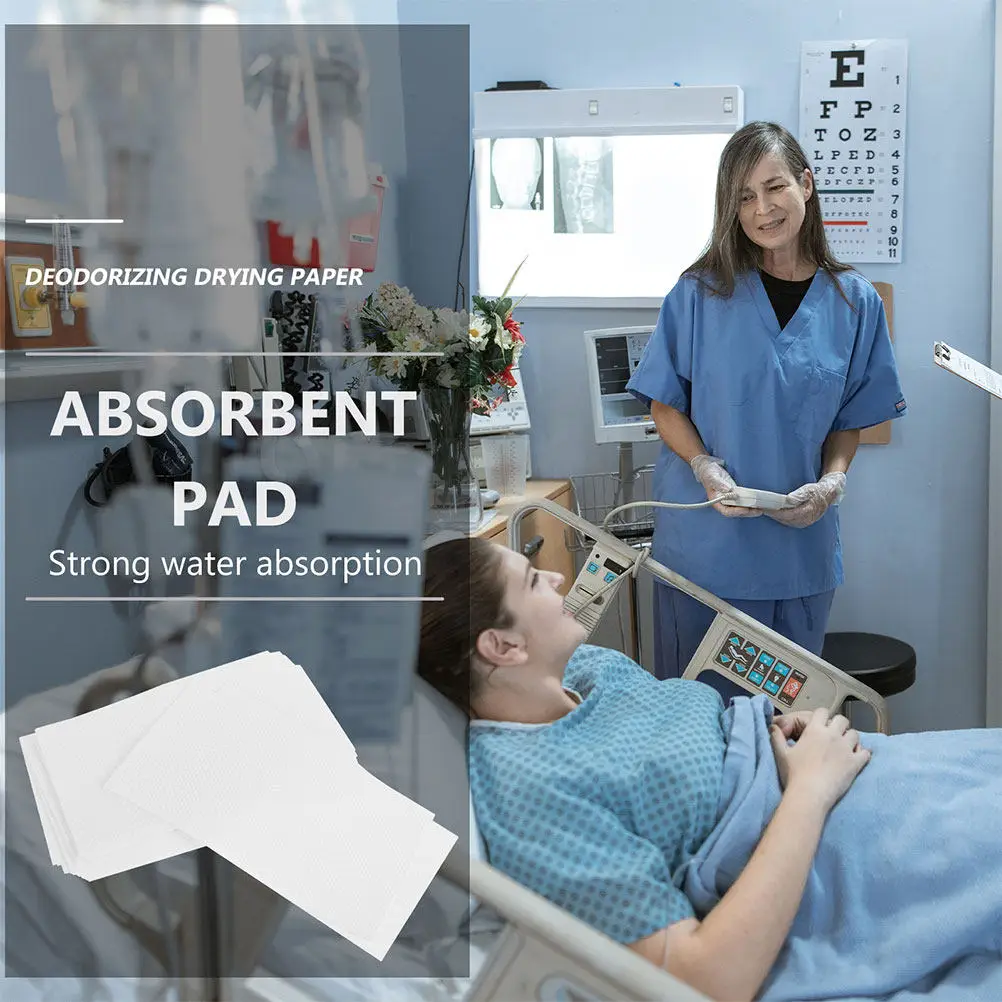 Фото 50 шт. впитывающих прокладок для сбора мочи, больничного класса, для взрослых пациентов с недержанием, лежачих больных, с защитой от запаха №2