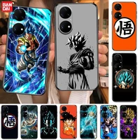 dragon ball goku phone case for huawei p50 p40 p30 p20 10 9 8 lite e pro plus black etui coque painting hoesjes comic fas
