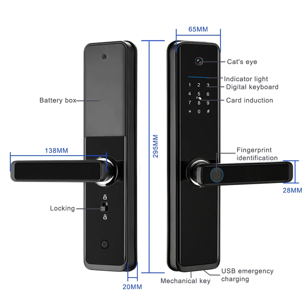 Eseye Keyless Интеллектуальная безопасность Цифровой пароль Отпечаток пальца Умный