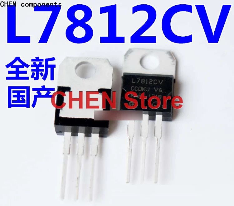 

Новый Трехконтактный регулятор напряжения L7812CV TO-220, можно стрелять прямо, хорошее качество, 20 шт.