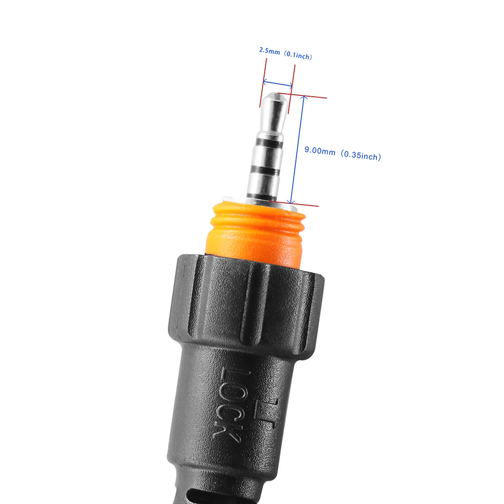 RISENKE Earpiece Compatible for Motorola CLP1060 CLP1010 CLP1040 Walkie Talkie 2.5mm 1-Pin Radio Headset with Acoustic Tube