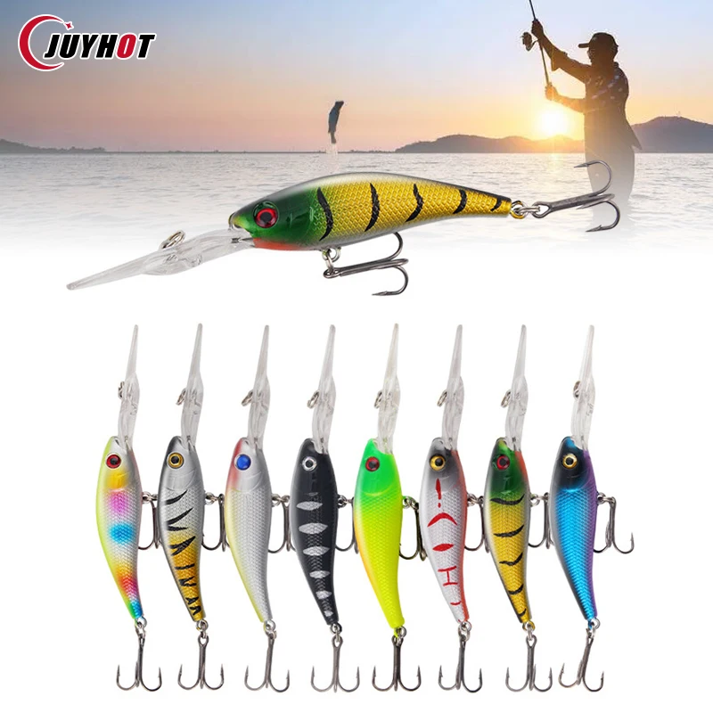 

9.2g 3D Minnow Fishing Bait Fishing Lures Artificial Bait With Treble Hook Freshwater Saltwater Lures For Bass Trout Walleye