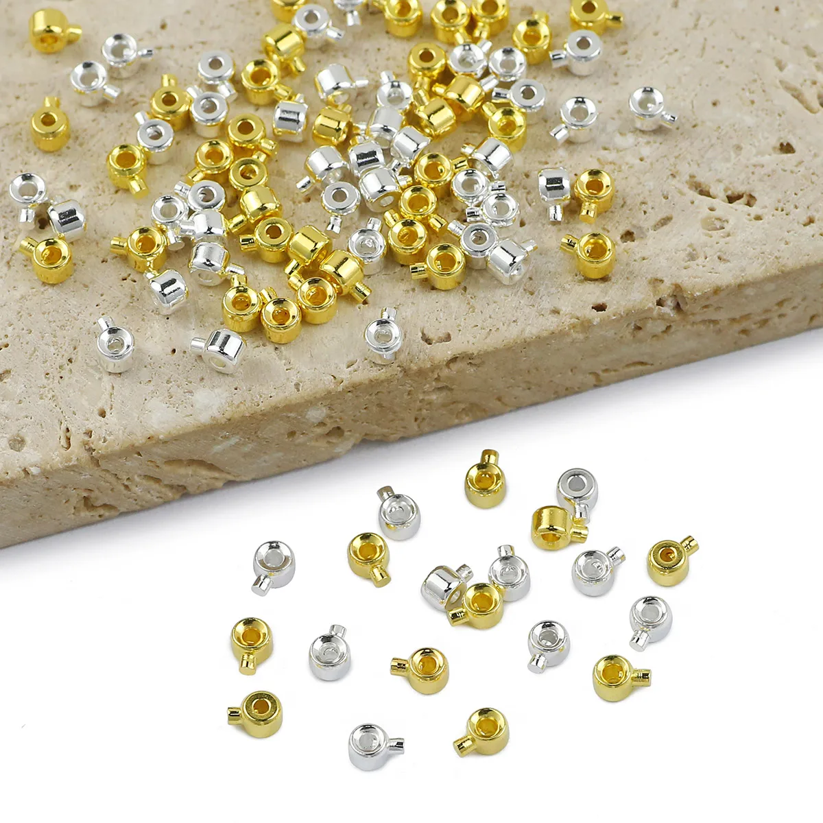 Латунные обжимные бусины HGKLBB 10 шт.