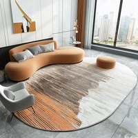 carpet living room sofa bedroom floor mat coffee table blanket advanced light luxury simple oval rug