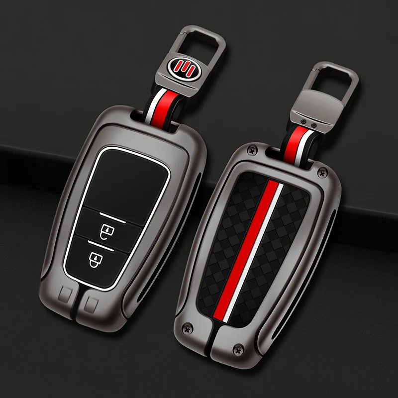 

Metal Car Remote Key Cover Case Shell For Toyota Camry Corolla CHR C-HR RAV4 Prius Prado Land Cruiser Zinc Alloy Key Accessories