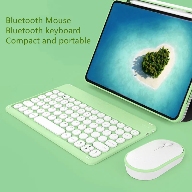 

Wireless Bluetooth Keyboard 78 Keys Mini Portable Travel Keyboards and Mouse Combo Kit For Android IOS Windows iPad Mobile Phone