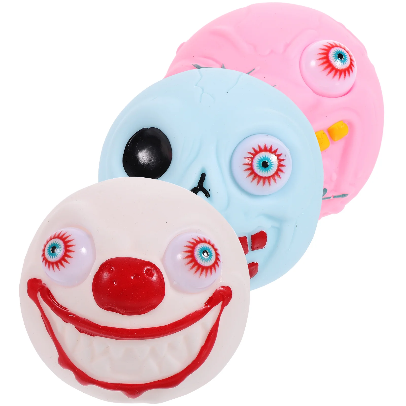 

3 Pcs Halloween Party Decoration Toys Decorations Squeeze Pvc Hand Sensory The Gift