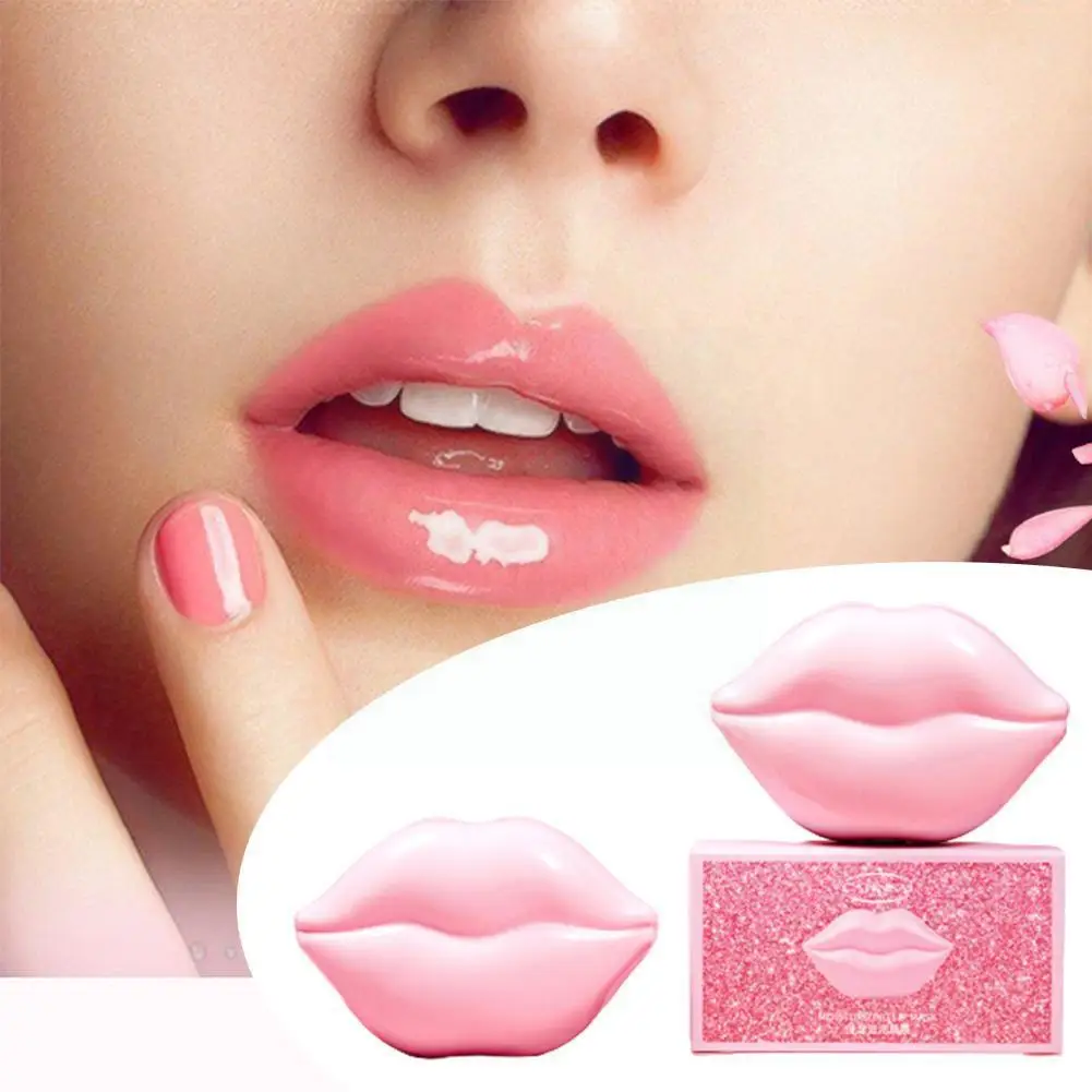 

Lip Plumper Crystal Collagen Lip Pads Anti Ageing Gel Care Lips Patch Moisture Lip S Essence O2v9