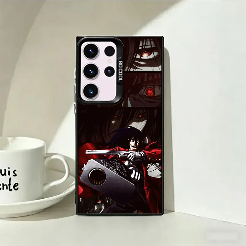 Чехол для телефона с аниме-принтом «Хеллсинг» для Samsung S26 Ultra, S25 Edge, S24 FE, S23 FE, S22 Plus, Galaxy S21, S20. Защитный чехол с противоударным покрытием и ярким узором. (art.: 3920dd3ff8d96) - 3920dd3ff8d96
