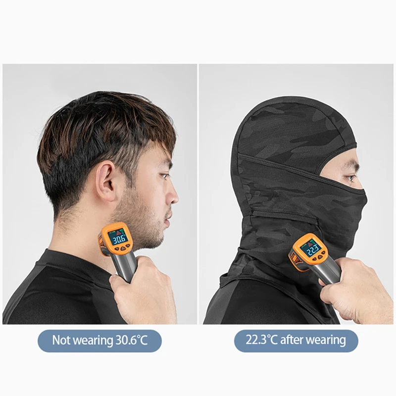 ROCKBROS Балаклава маска для лица с УФ-защитой дышащая полноразмерная мужчин и