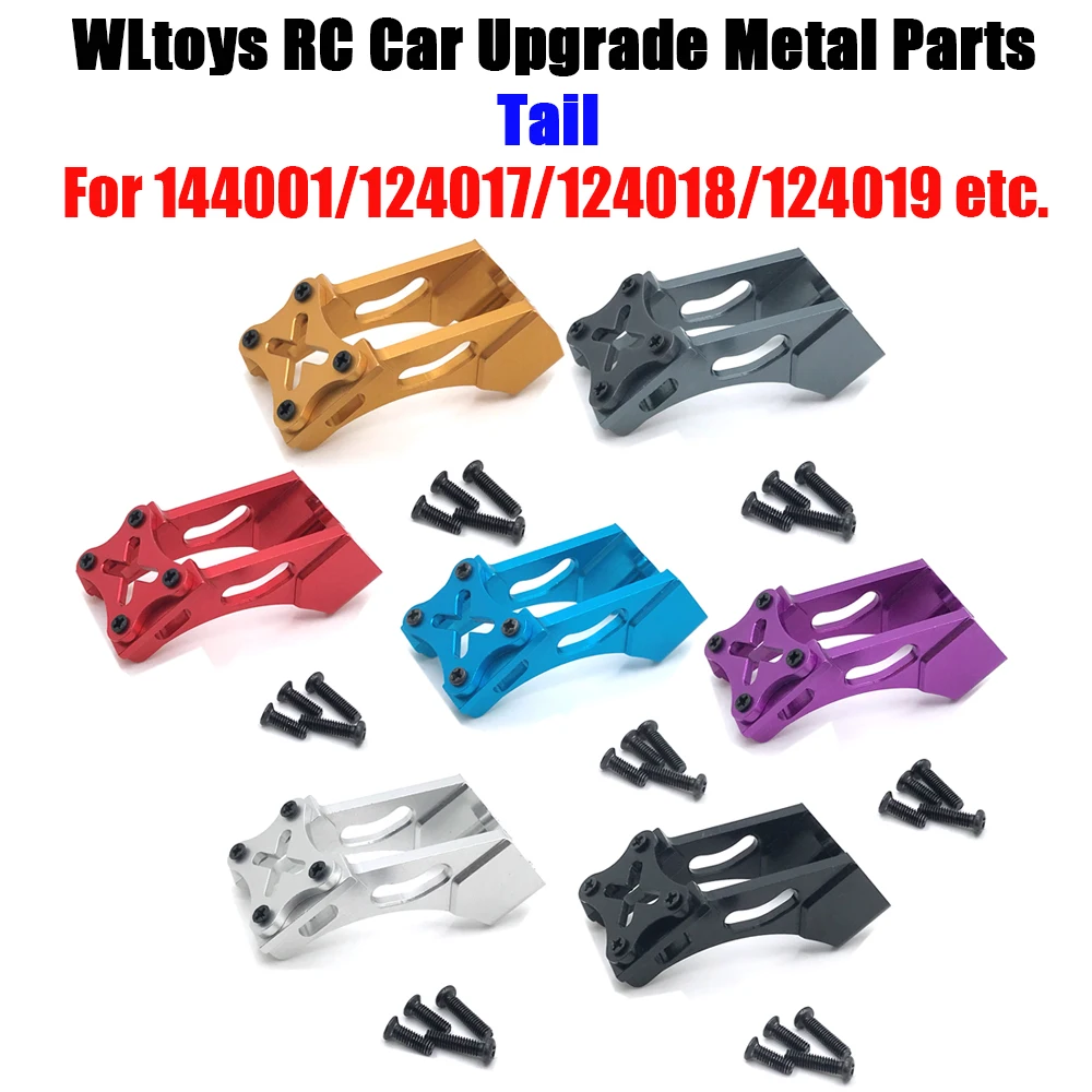 

Wltoys 124017 124019 144001 remote control vehicle metal upgrade parts tail wing (266)