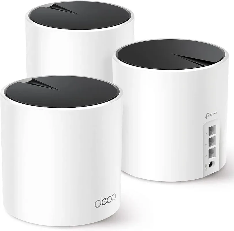 Фото 3 гигабитных порта в единицу, Deco X55 (3 шт.), 3-местная система Deco X55 AX3000 WiFi 6 Mesh — крышки площадью до 6500 кв. футов, заменяет беспроводная связь №2
