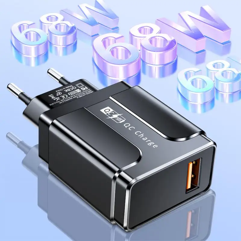 

USB Charger Quick Charge 3.0 68W Type-c Fast Charging Head Pd20w + Qc3.0 Smart Phone Direct Charging Charger With Data Cable