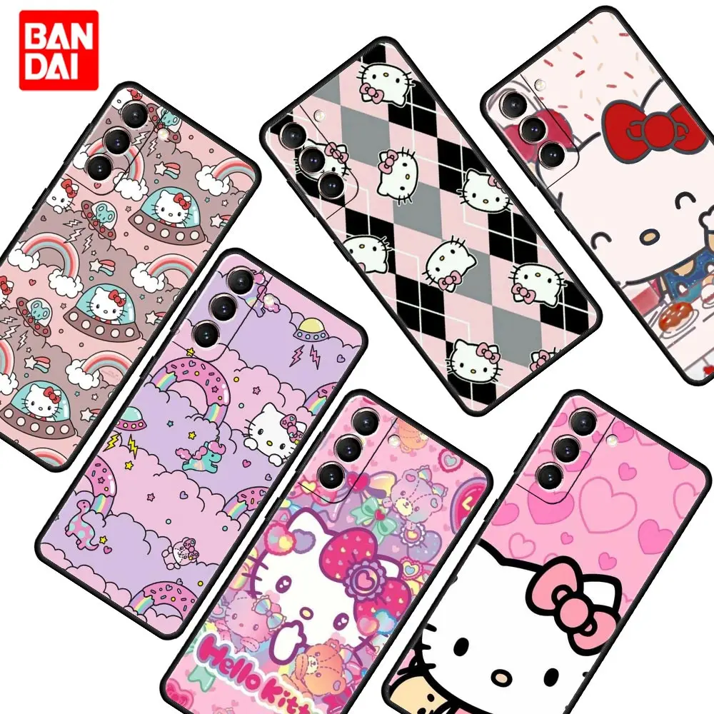 

Case for Samsung Galaxy S22 S21 S20 S10 Plus Ultra FE 4G 5G S22Plus S20Plus S21Plus Bag Capa Armor Phone Cute Hello Kitty Anime