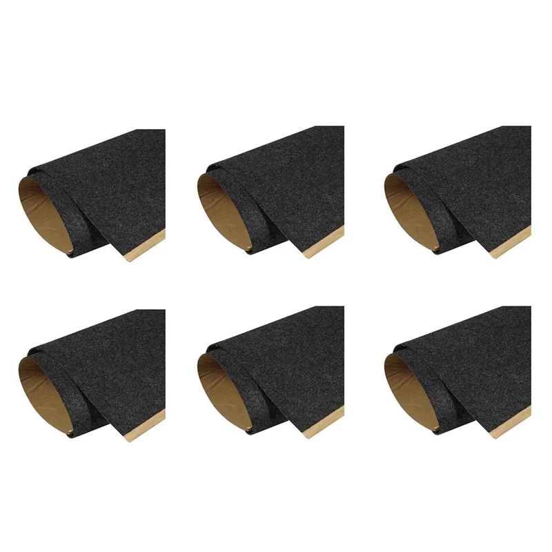 

6X Speaker Cloth Car Subwoofer Box Polyester Fiber Sound-Absorbing Board Clothes Anti-Seismic Blanket Felt Gray
