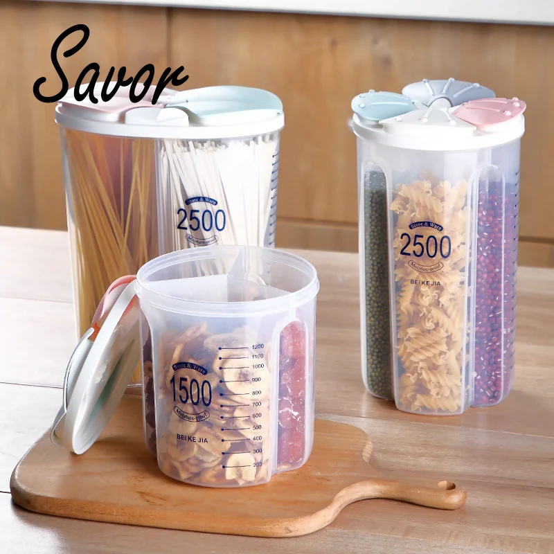 

Food Storage Box Moisture-Proof Sealed Cans Transparent Organizers Kitchen Storage Box Box Kitchen Supplies Grain Storage Tank