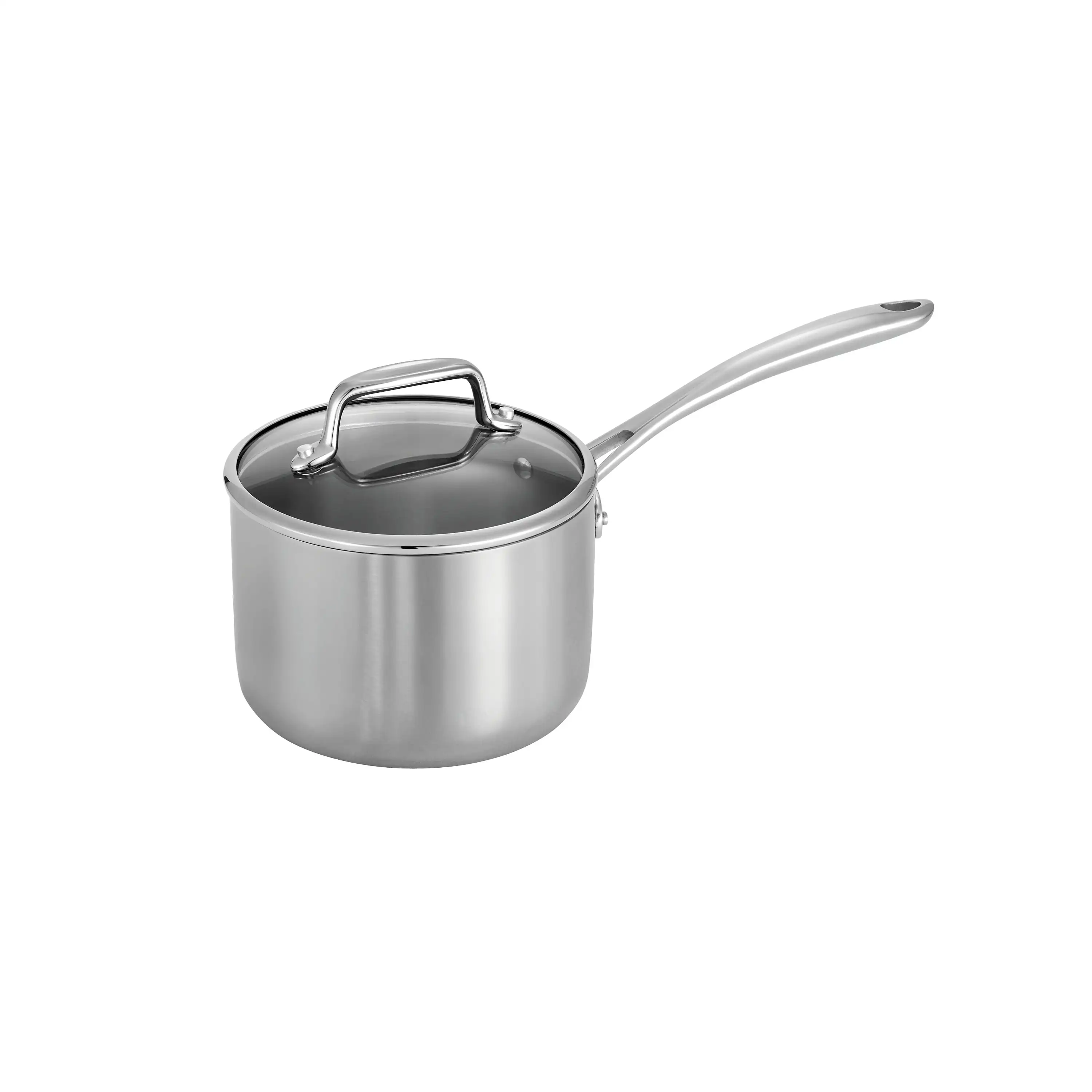 

Tri-Ply Clad 2 Qt Covered Stainless Steel Sauce Pan