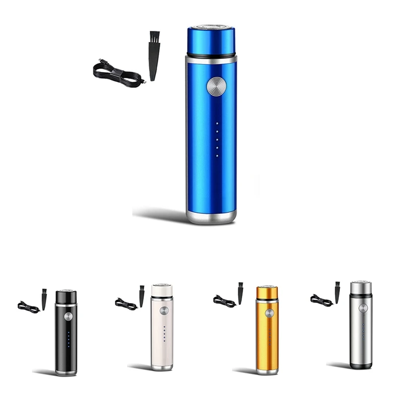 

Mini Electric Shaver Men's Portable Electric Shaver Washable Beard Trimmer USB Rechargeable Men's Face Shaver