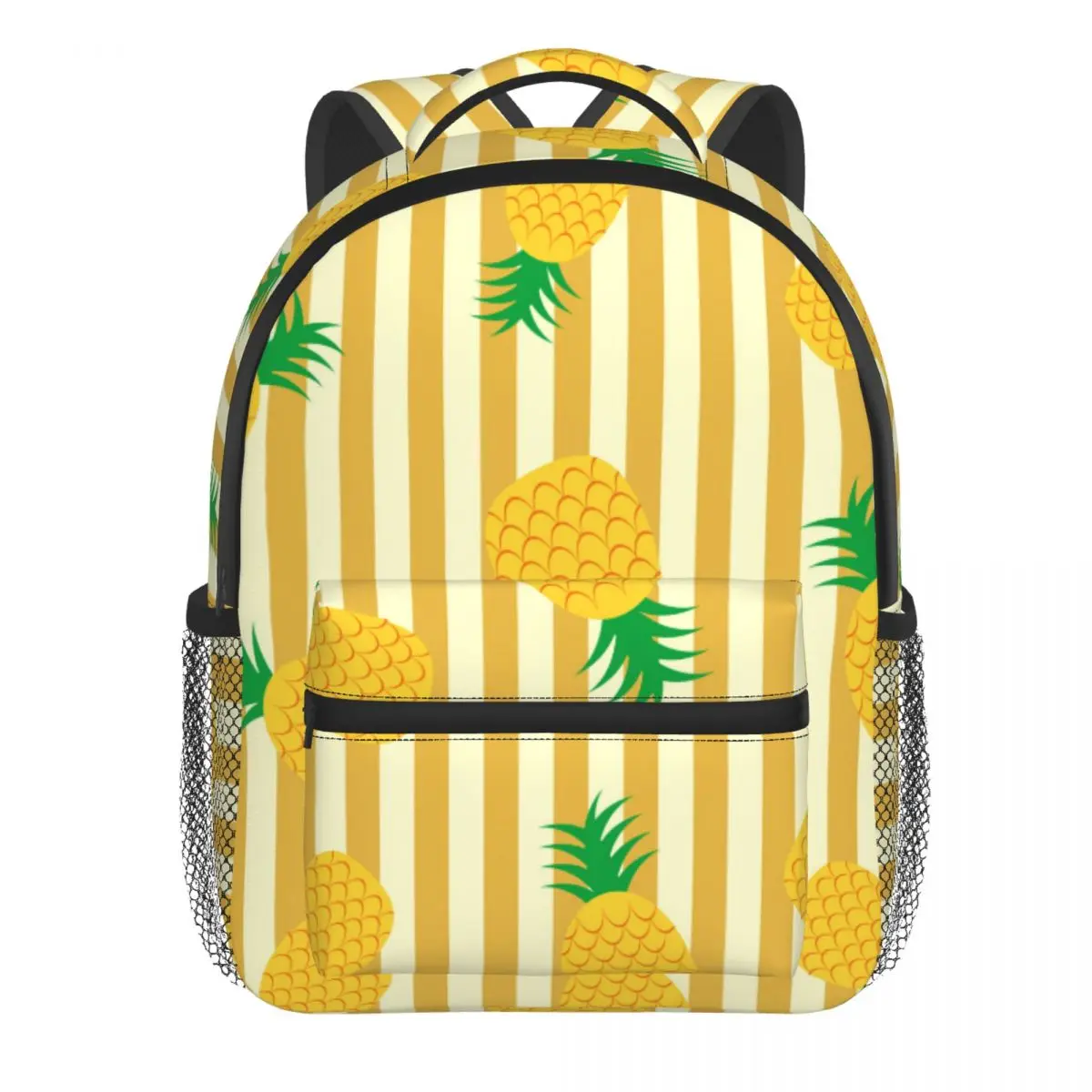 Children Bag Pineapple Background Kids Bag Kindergarten Preschool Backpack for Boys Girls 3-4-6 Years Old