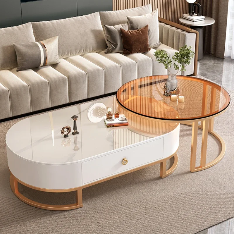 Журнальный столик для гостиной современный небольшой боковой минималистичный