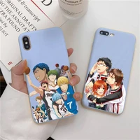 kuroko no basket anime phone case soft solid color for iphone 11 12 13 mini pro max 7 8 plus 6 6s x xs max xr