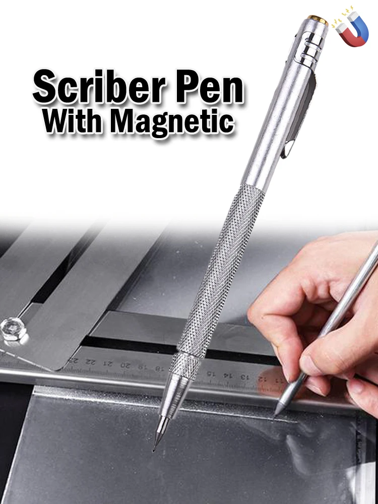 

Tungsten Carbide Tip Scriber Ceramic Scriber Magnetic Scribing Pen Cutting Tool For Glass Ceramic Metal Wood Engraving Hand Tool