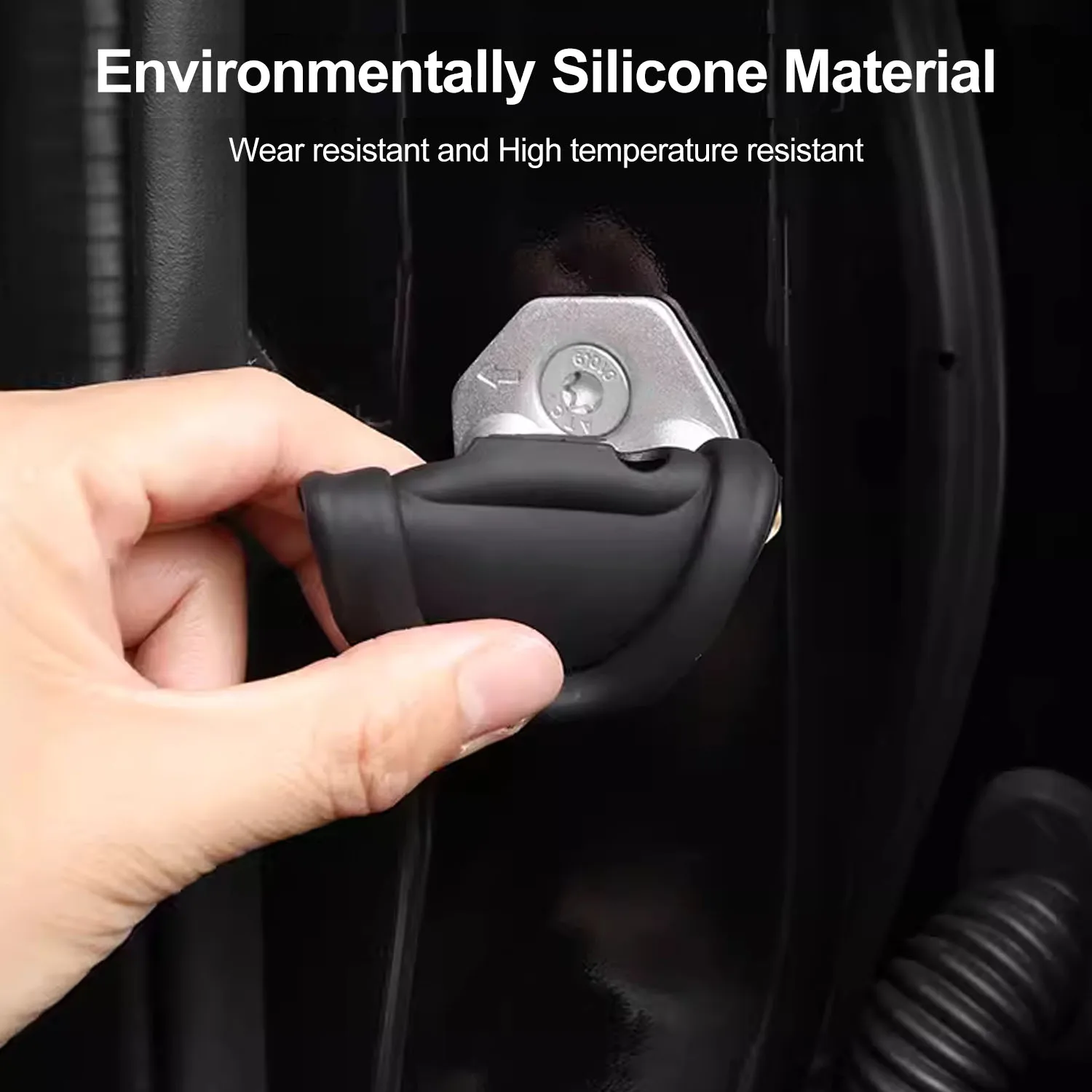 Подходит для Ford Ranger T9 2023 2024 4 шт. силиконовая крышка с пряжкой замка дверей