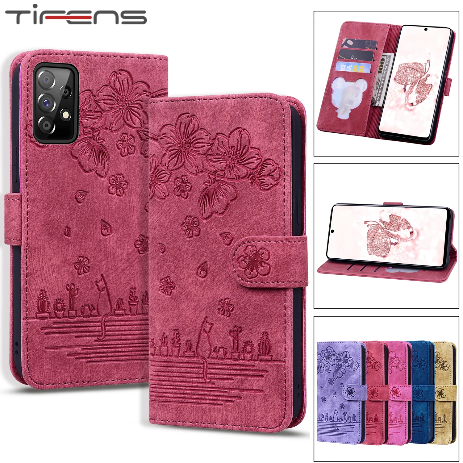 

Magnetic Leather Phone Bags Case For Samsung Galaxy A52 A53 A33 A13 A03S A42 A32 A22 A12 A71 A51 Wallet Card Slots Cartoon Cover
