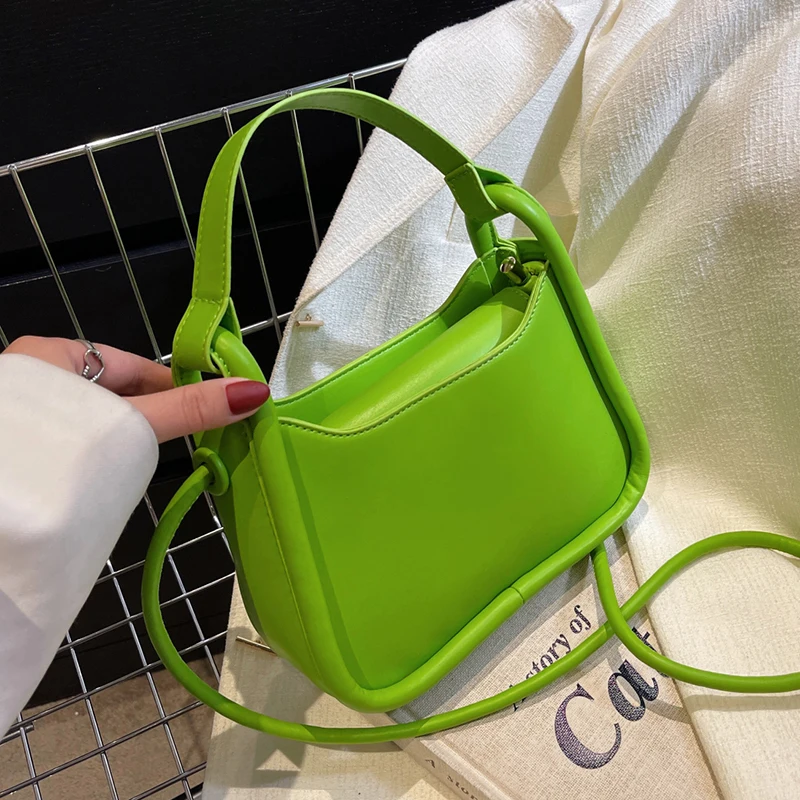 

Small PU Leather Women's Designer Handbag 2022 Spring Trendy Luxury Brand Underarm Shoulder Crossbody Bags Kawaii Cute Totes