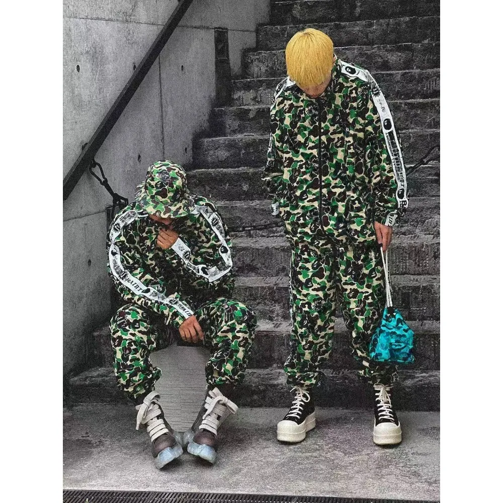 NIGO Мужская камуфляжная куртка с вышивкой винтажная уличная в стиле сафари