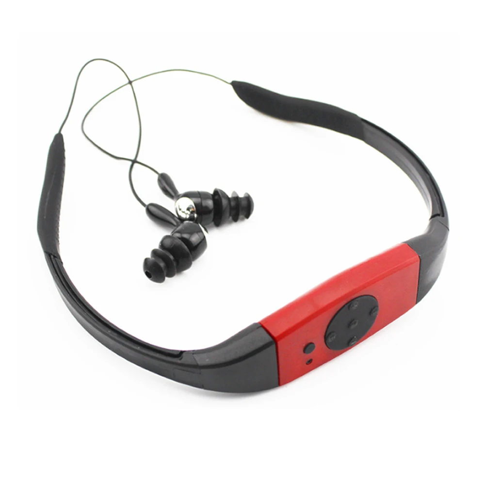 

SHACK IPX8 lettore MP3 impermeabile Radio FM testa da indossare per immersioni nuoto surf sport subacquei lettori musicali