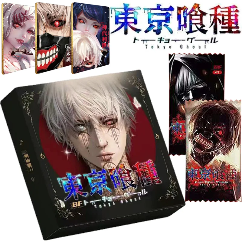 

Tokyo Ghoul Anime Kaneki Ken Rize Touka CCG Arima Kisho Collection Card Diamond Duke Earl Black Gold Trading Cards Kid Toys Gift