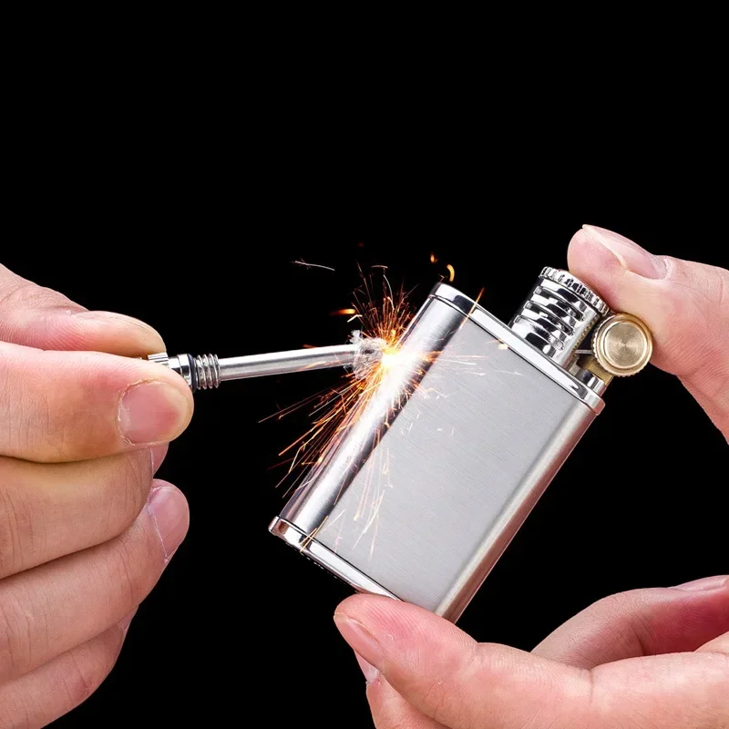 Фото Зажигалка CHIEF Ten Thousand Matches, керосиновая, двойного назначения, персональный подарок, аксессуары для курения, гаджеты для мужчин №3
